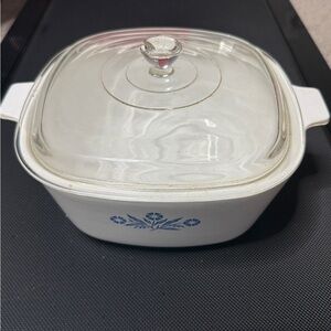 Vint Corning Ware Blue Cornflower P-2 1/2-B Casserole Dish w/Lid 2.5 Qt 1961-66